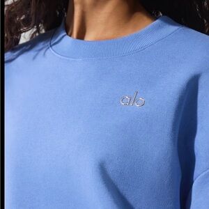 Alo Blue crewneck Sweatshirt